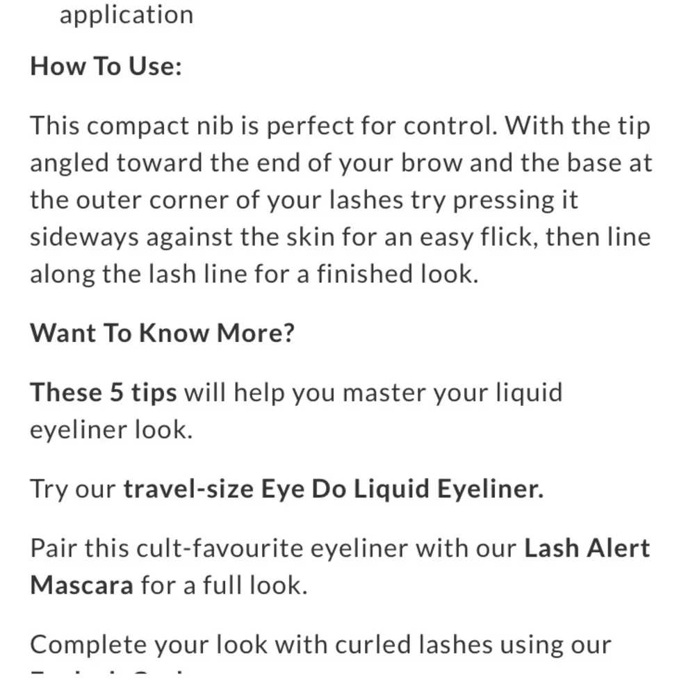 Eyeko London Eye Do Liquid Black Eyeliner .07 oz makeup New Line & Enhance